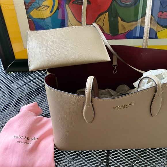 Kate Spade All Day Large Tote calf-leather logo-print tote bag - Picture 2 of 2